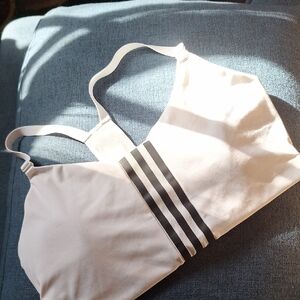 Women's Adidas Bralette with Black Stripes